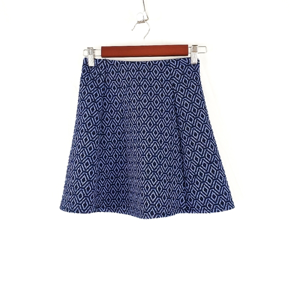 Zara Blue Mini Circle Skirt Size Small - Picture 4 of 9